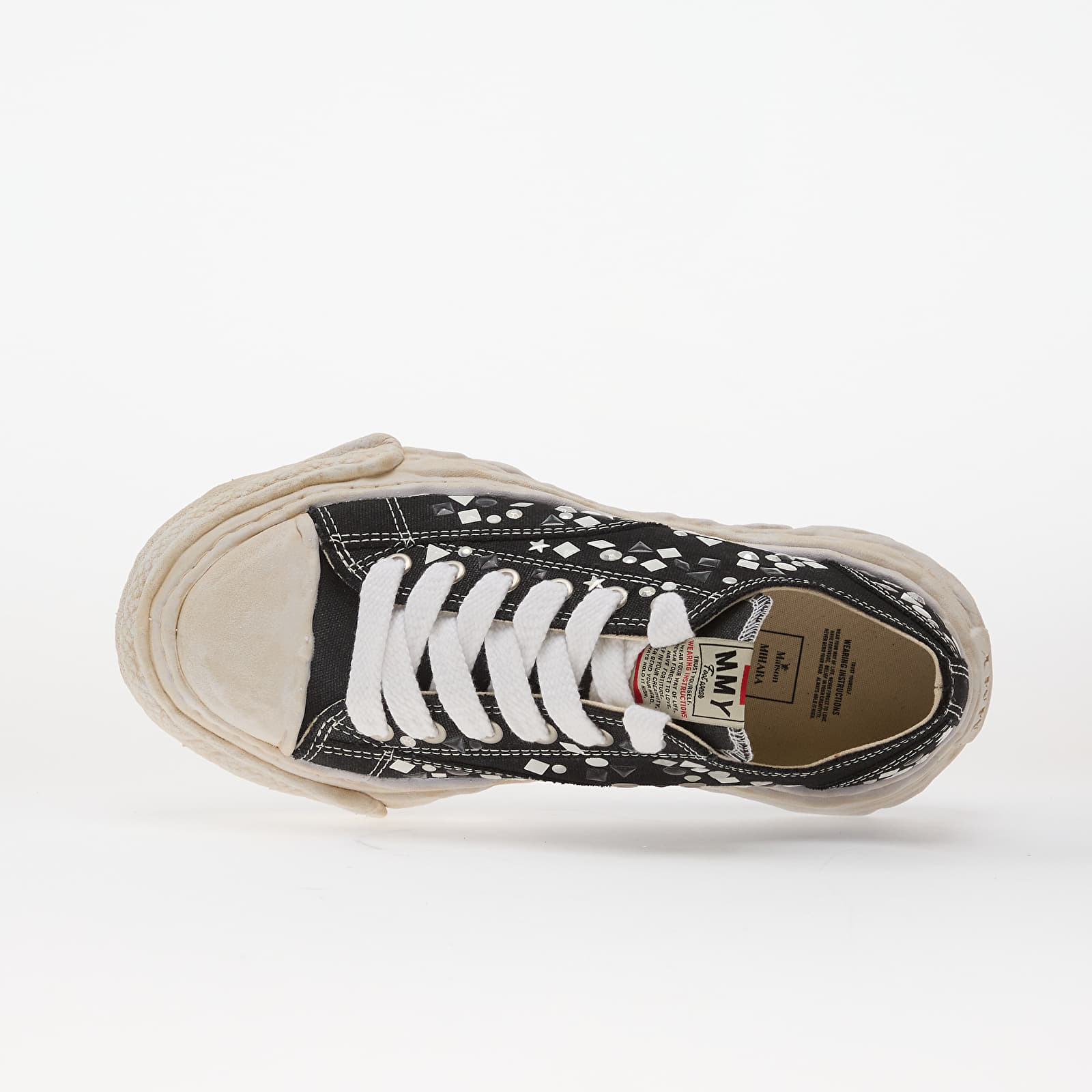 Herenschoenen Maison MIHARA YASUHIRO (MMY) Ptsn23 Embellished Sneaker Black