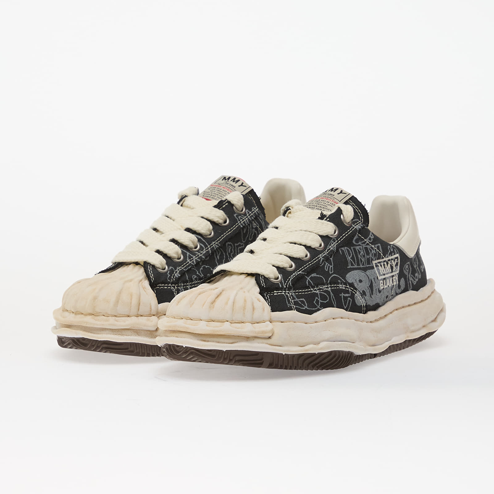 Pánske tenisky a topánky Maison MIHARA YASUHIRO (MMY) Blakey Graffitied Sneaker Black