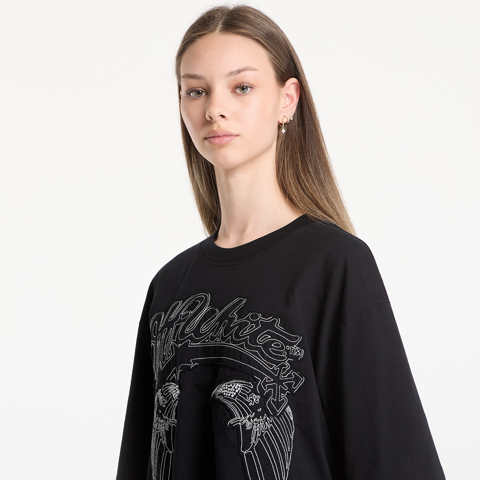 T-skjorter Off-White Skyline Skate S/S Tee UNISEX Black