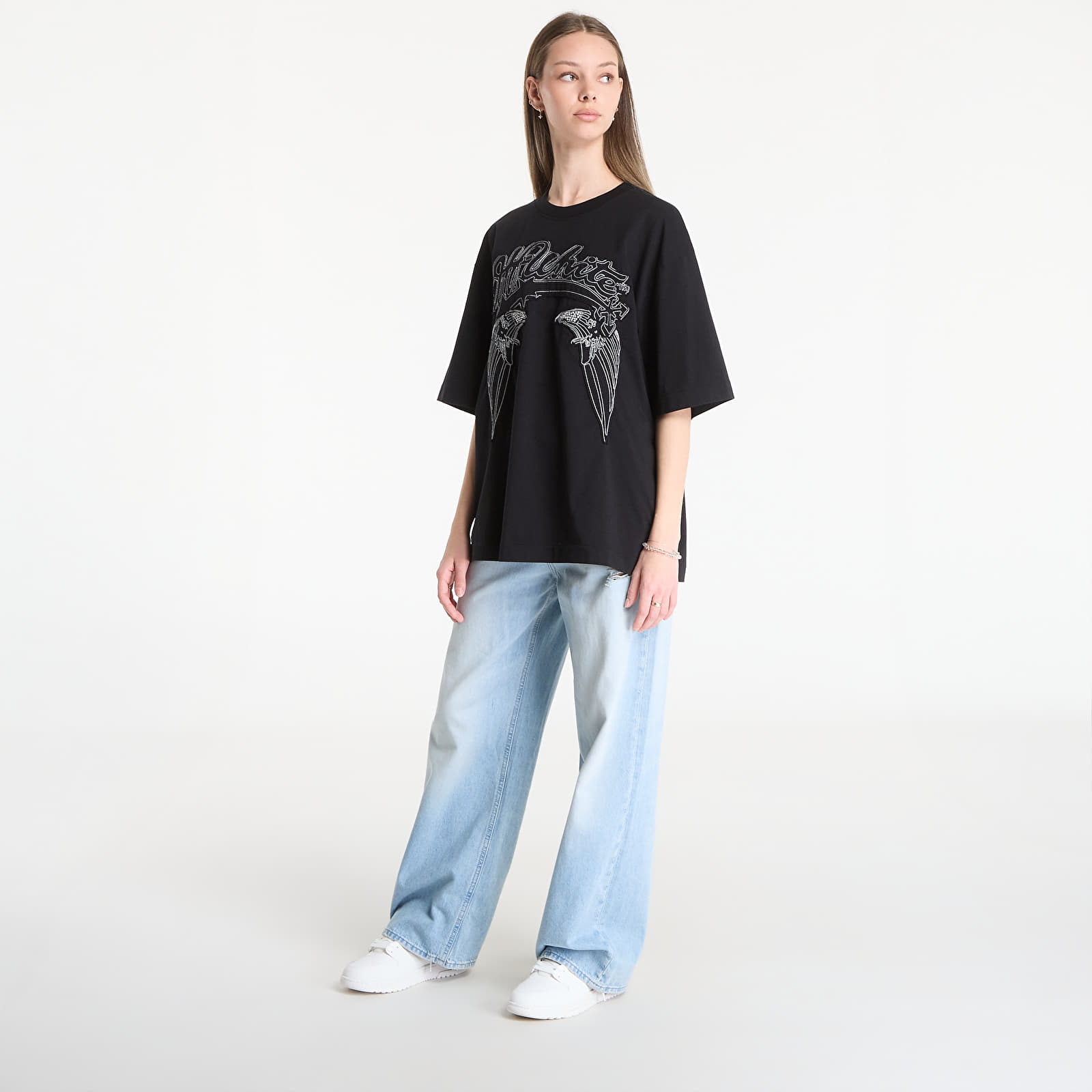 T-skjorter Off-White Skyline Skate S/S Tee UNISEX Black