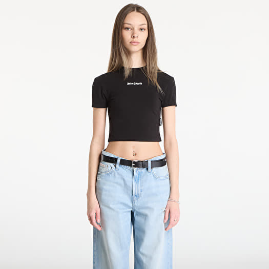 Tricou Palm Angels Classic Logo Baby Tee Black/ Off White