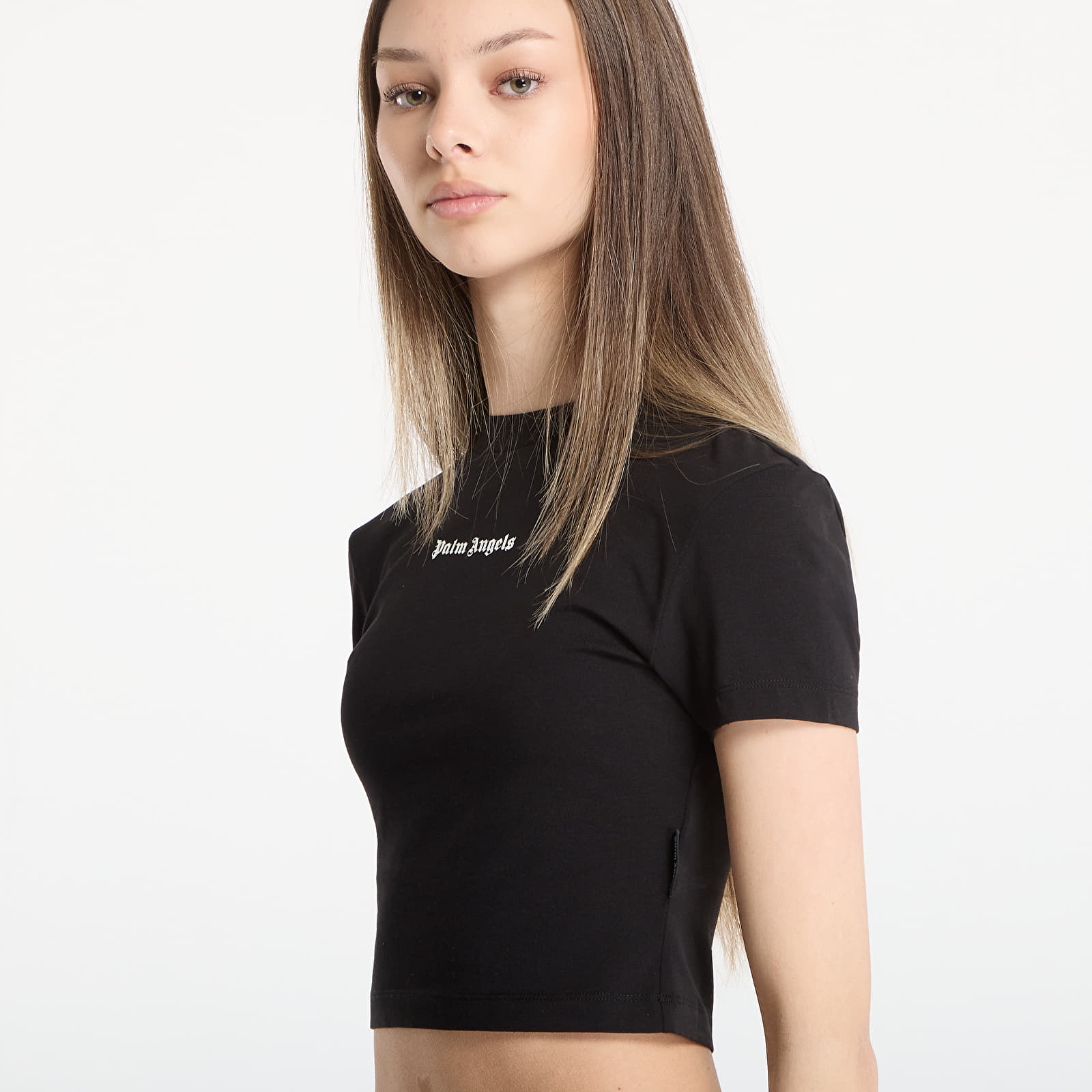 T-Shirts Palm Angels Classic Logo Baby Tee Black/ Off White