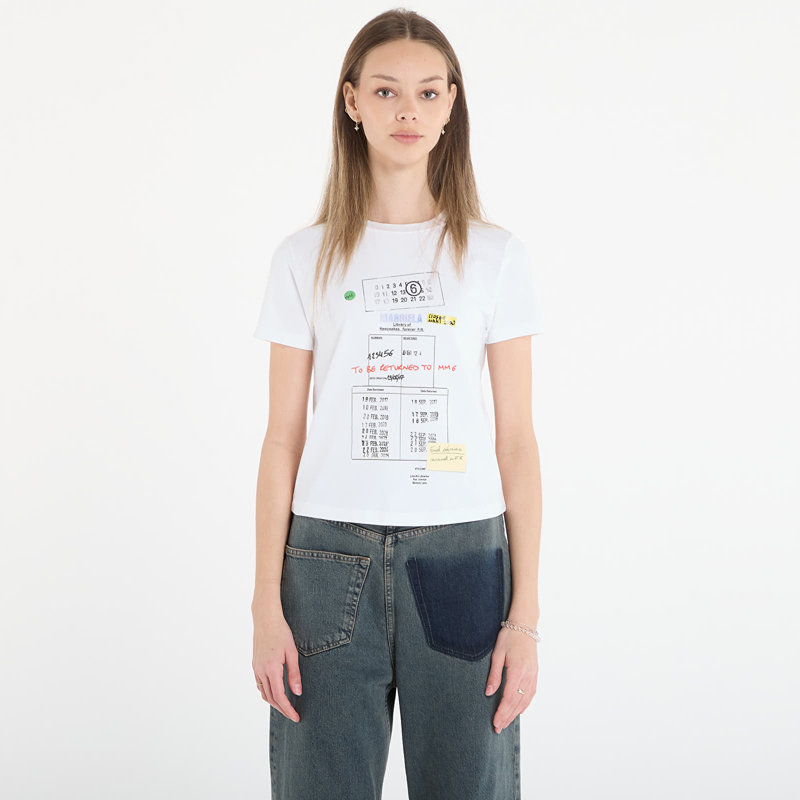 Тениска MM6 T-Shirt White M