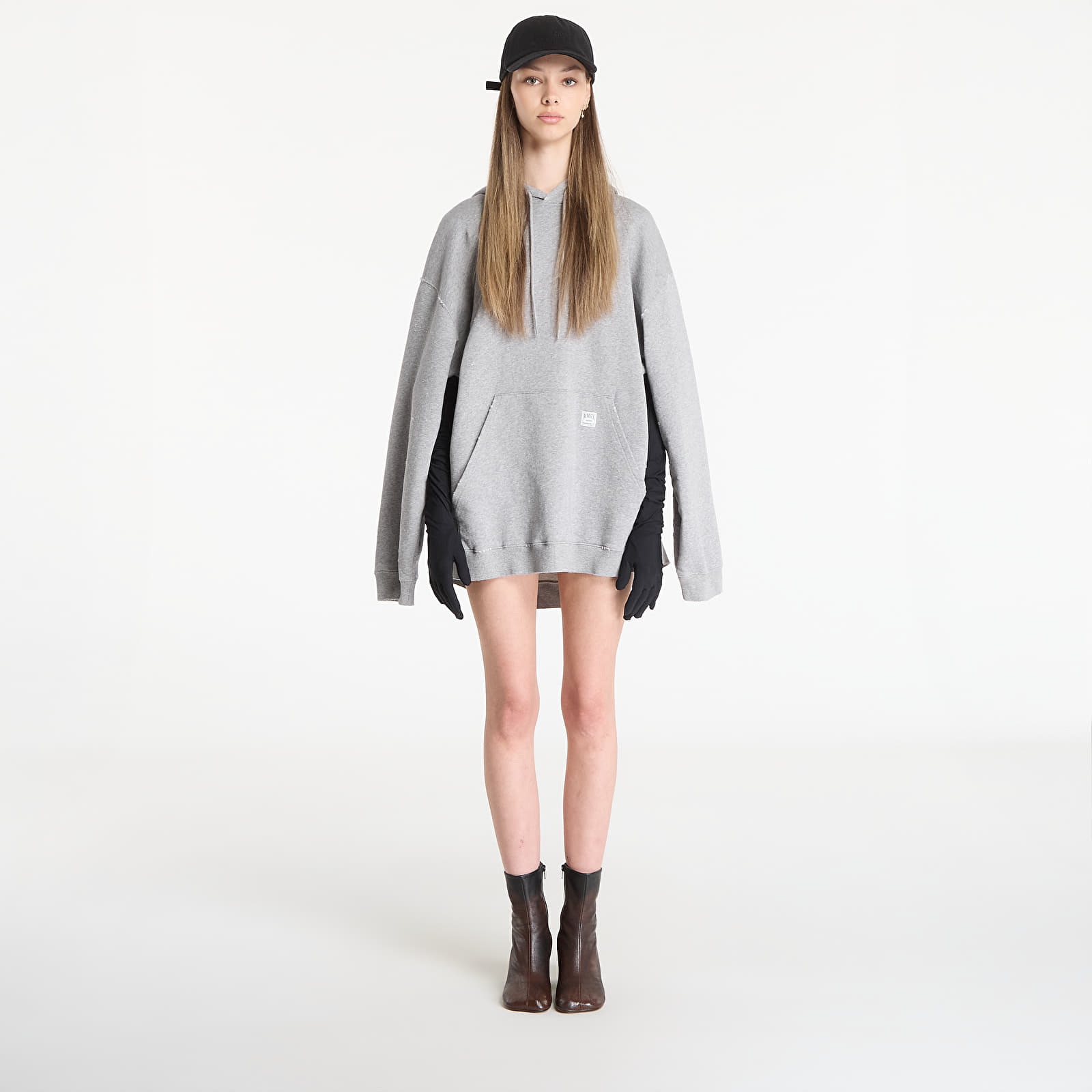 Kjole MM6 Mini Dress Light Grey Melange