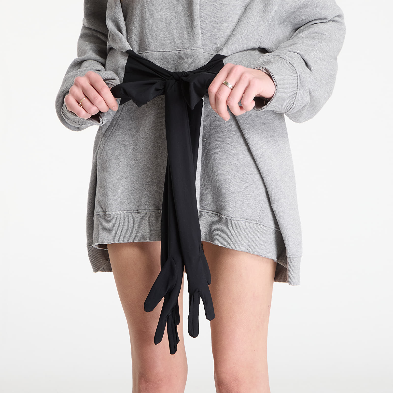 Kjole MM6 Mini Dress Light Grey Melange