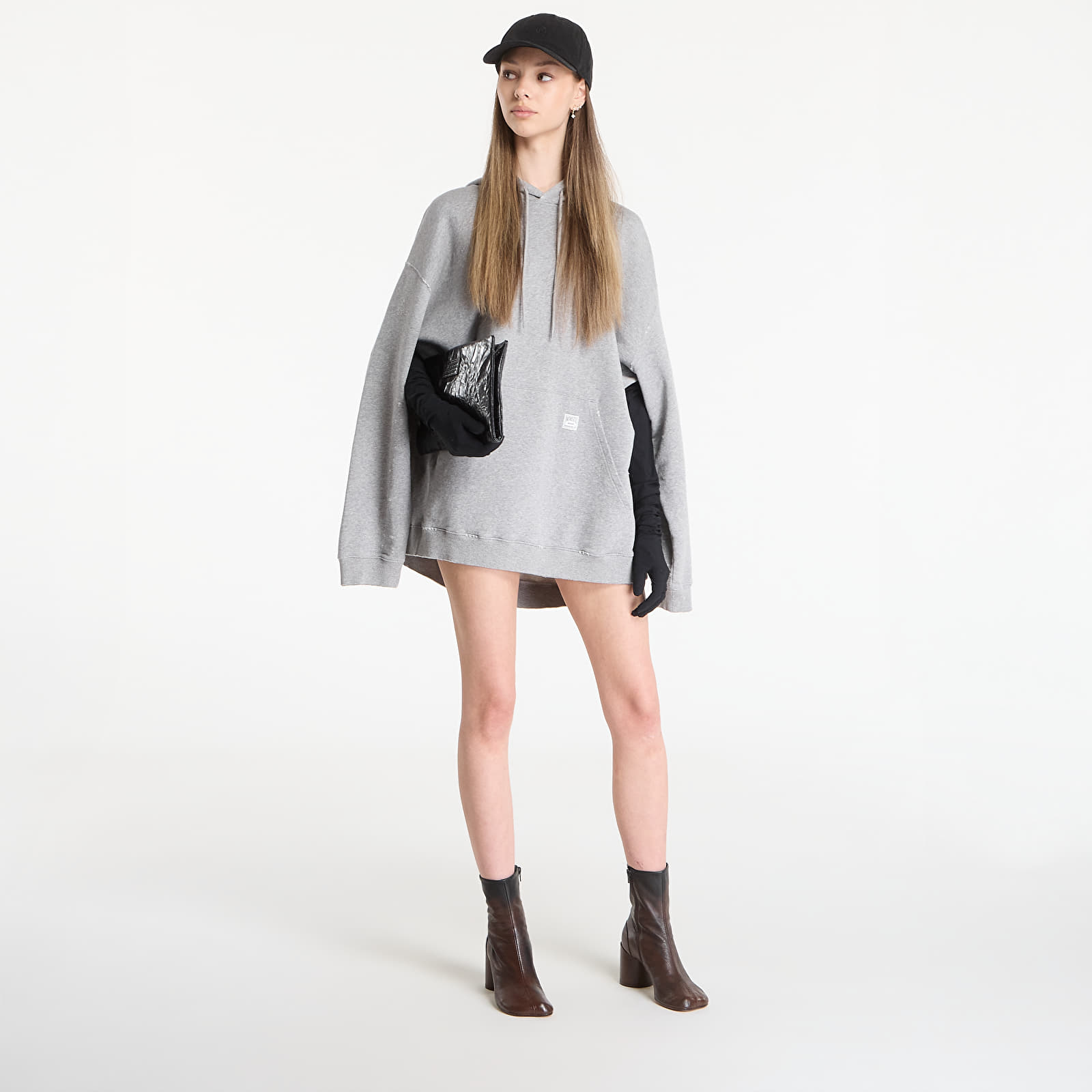 Kjole MM6 Mini Dress Light Grey Melange