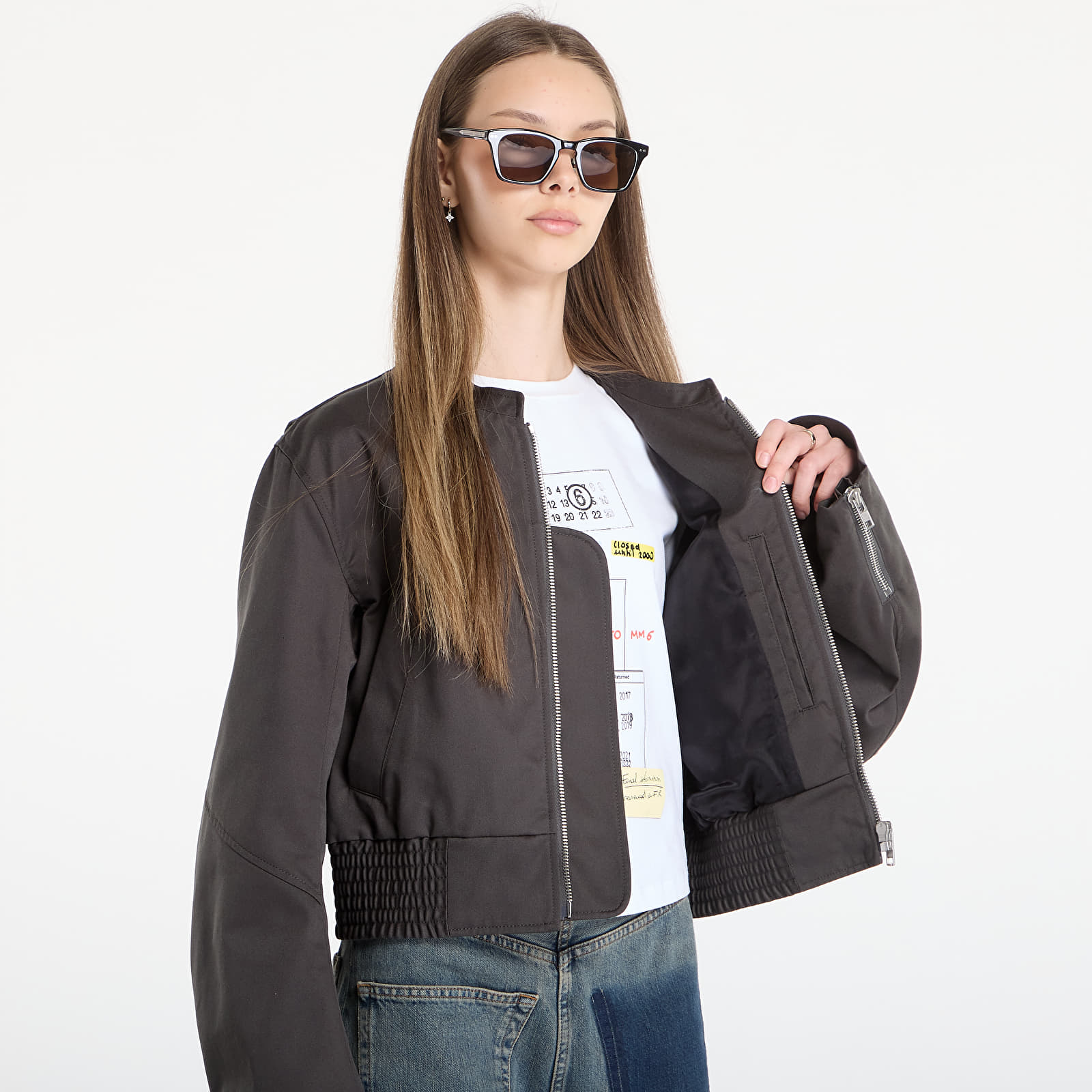 Kurtki MM6 Sports Jacket Anthracite