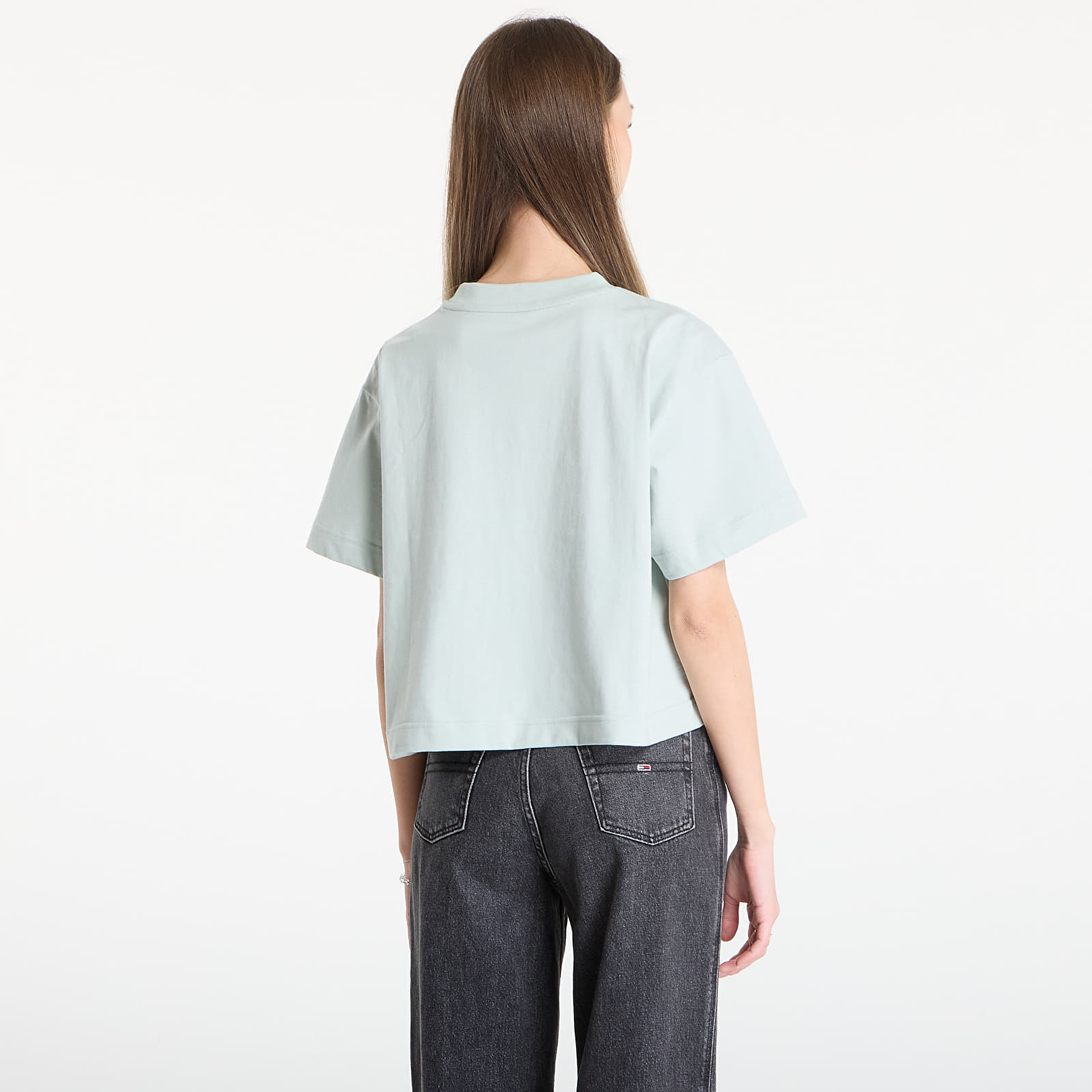 T-shirts Calvin Klein Jeans Ss Cropped Boxy Grap Tee Green