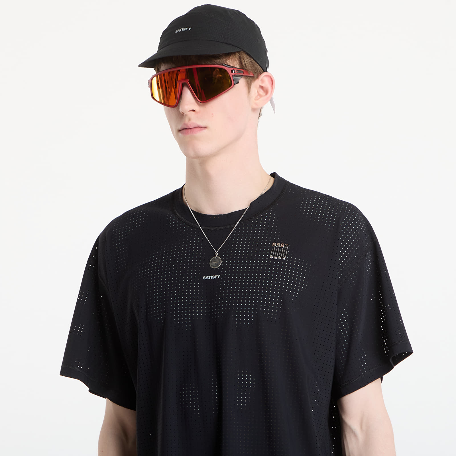 T-särgid Satisfy Space-O Tee Shirt Black