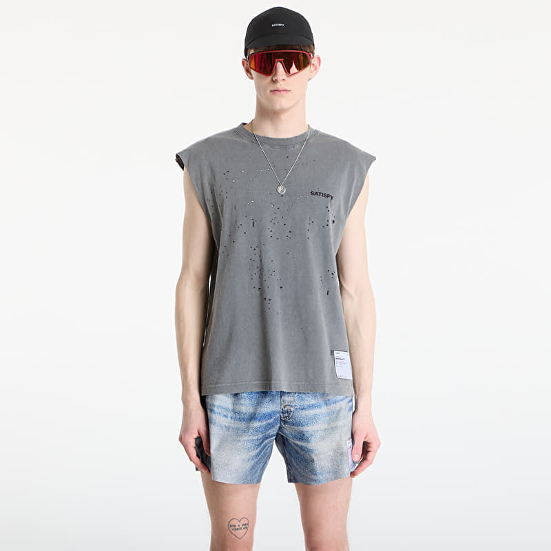 Satisfy MothTech Muscle Tee Faded Black