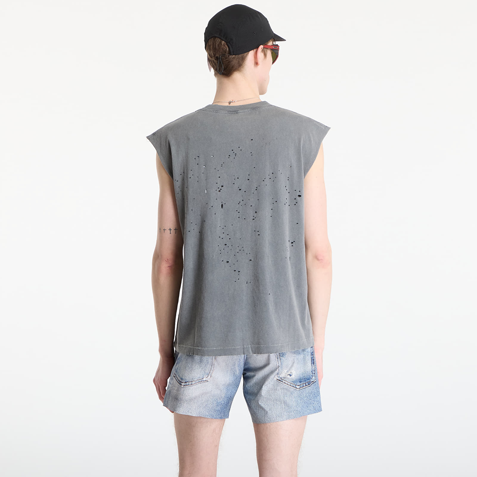 T-skjorter Satisfy MothTech Muscle Tee Faded Black