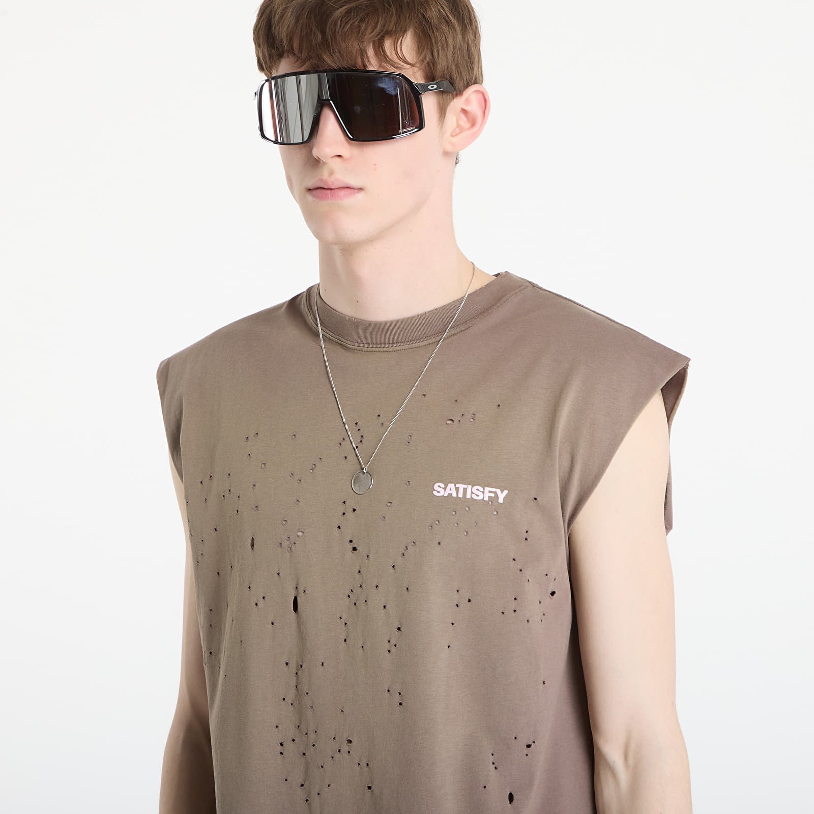 Tričká Satisfy MothTech Muscle Tee Sun Bleached Falcon