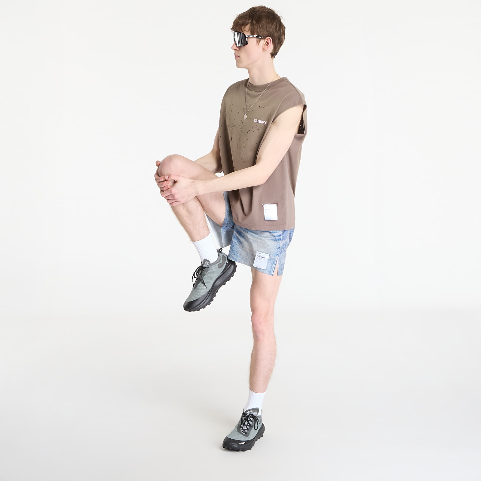 Tričká Satisfy MothTech Muscle Tee Sun Bleached Falcon