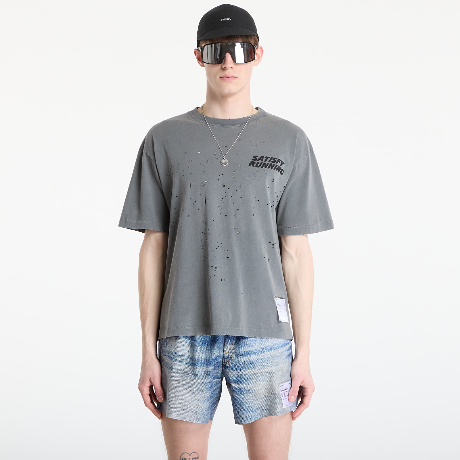 Tričká Satisfy MothTech T-Shirt Faded Black