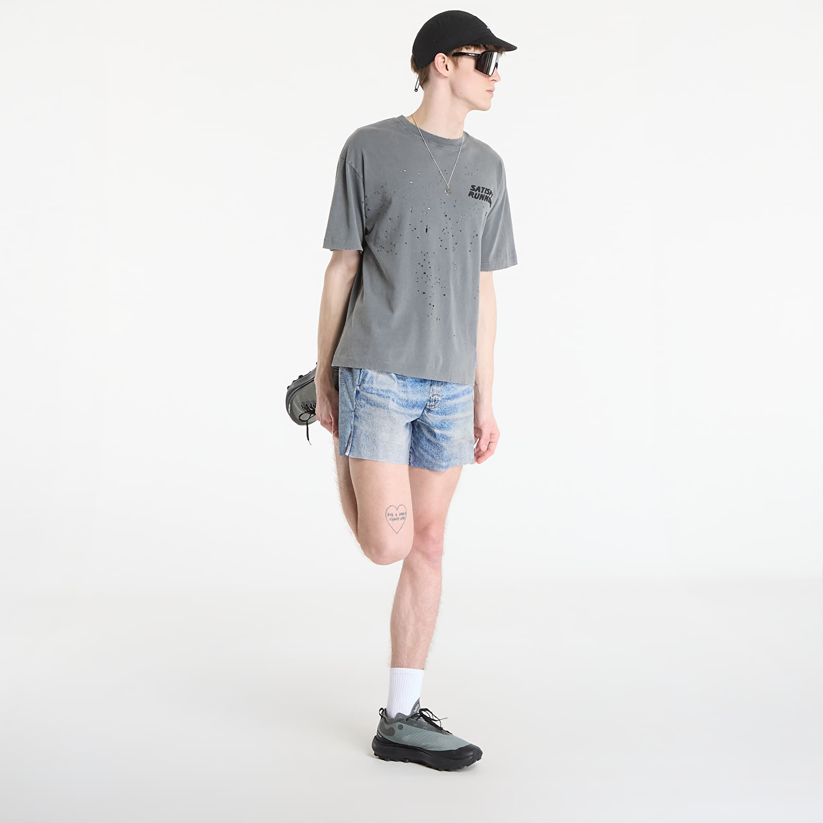 Tričká Satisfy MothTech T-Shirt Faded Black