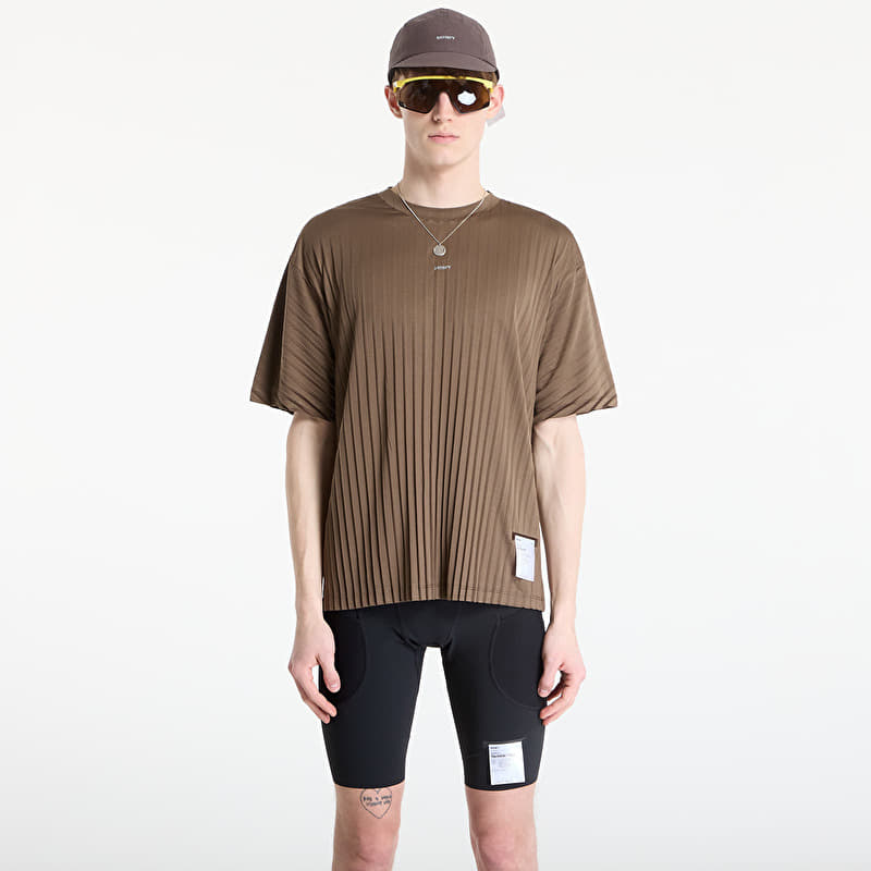 Satisfy AuraLite Pleated T-Shirt Olive