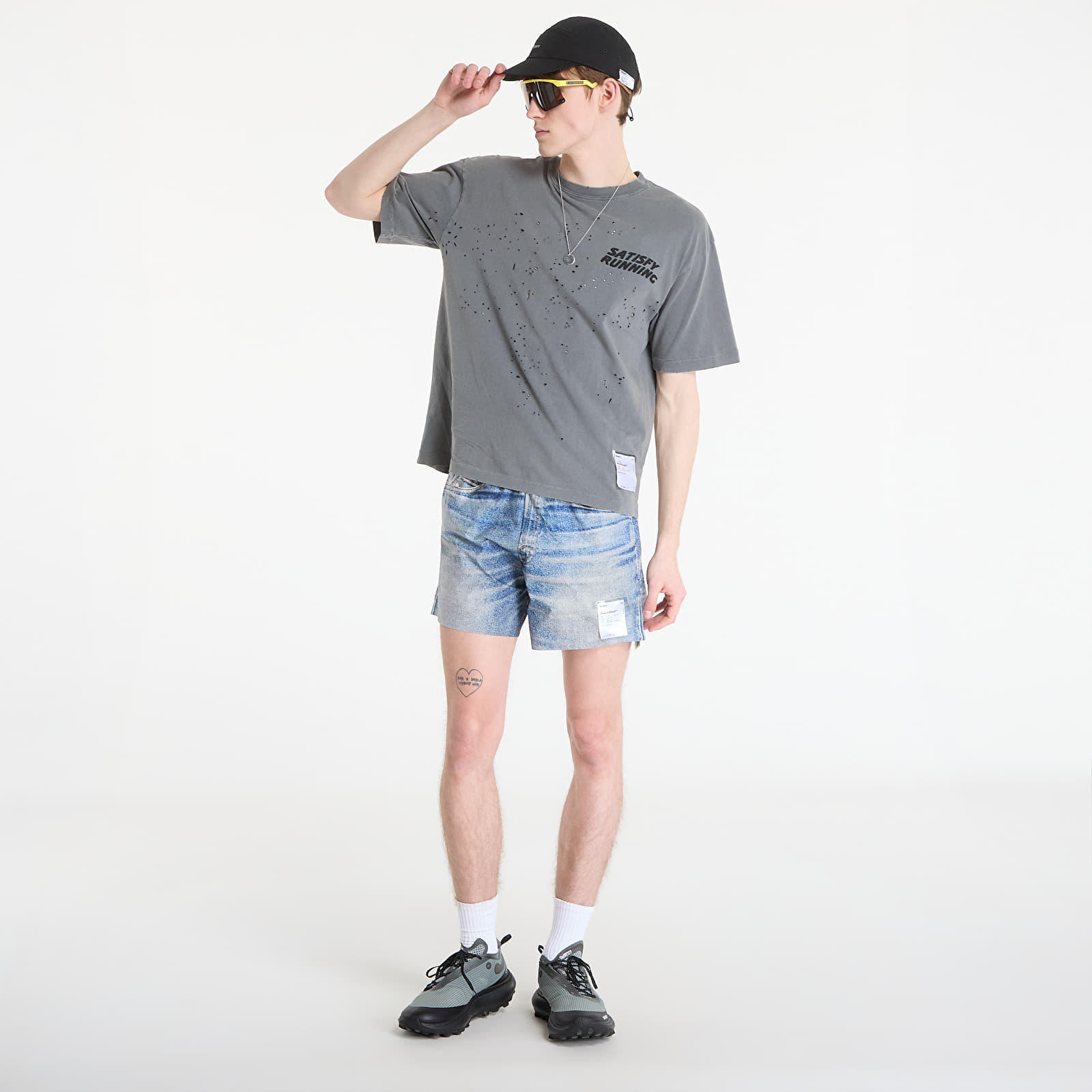 Shortsid Satisfy PeaceShell 5 Unlined Shorts Digital Denim