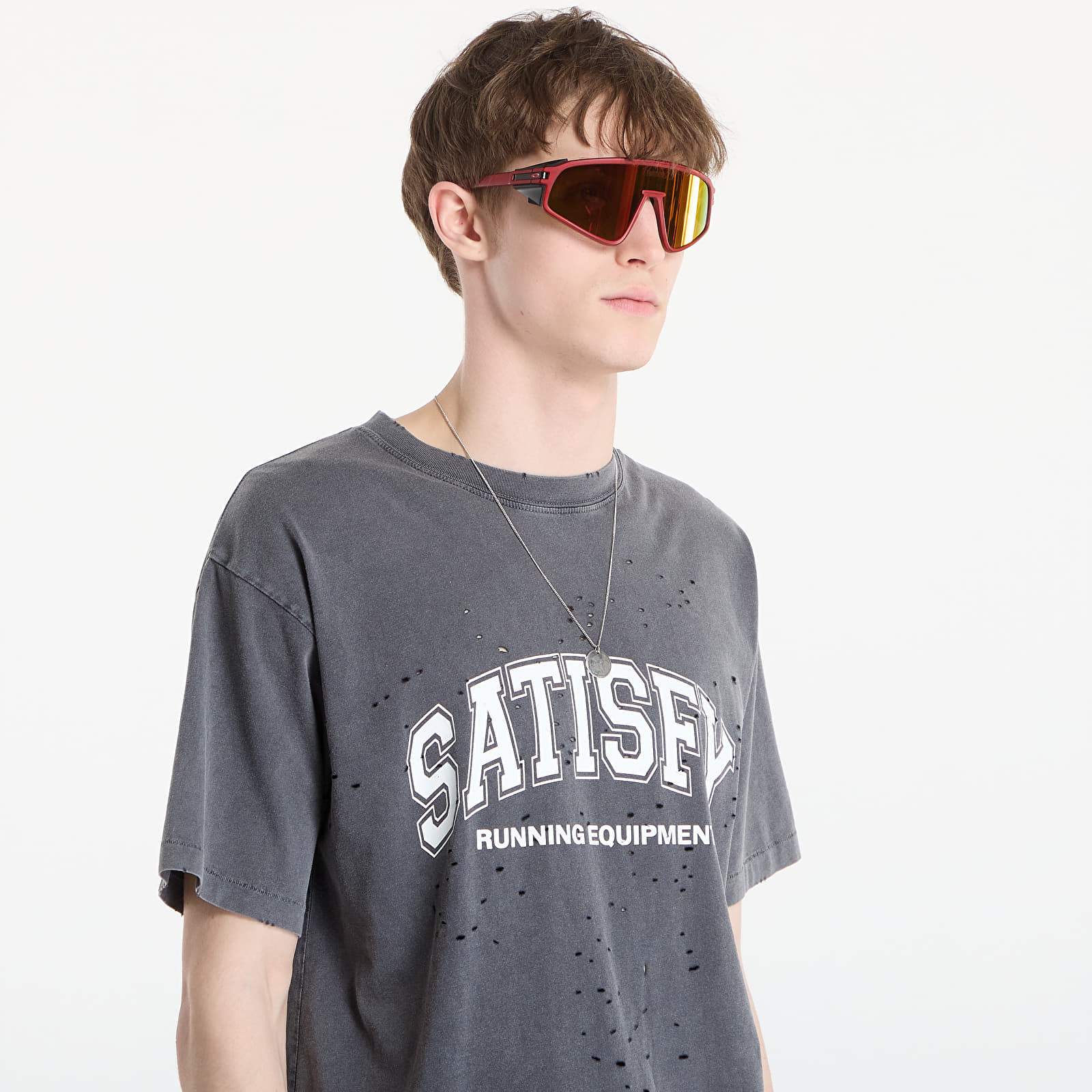 T-Shirts Satisfy MothTech T-Shirt Aged Black