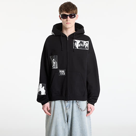 Sweatshirt Wasted Paris M Taunt Boxy Zip Hoodie Black