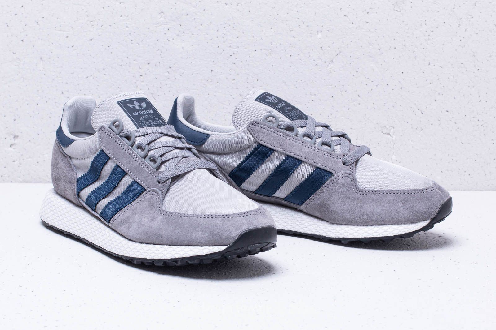 Men s shoes adidas Forest Grove Grey Three Collegiate Navy Grey Two Footshop