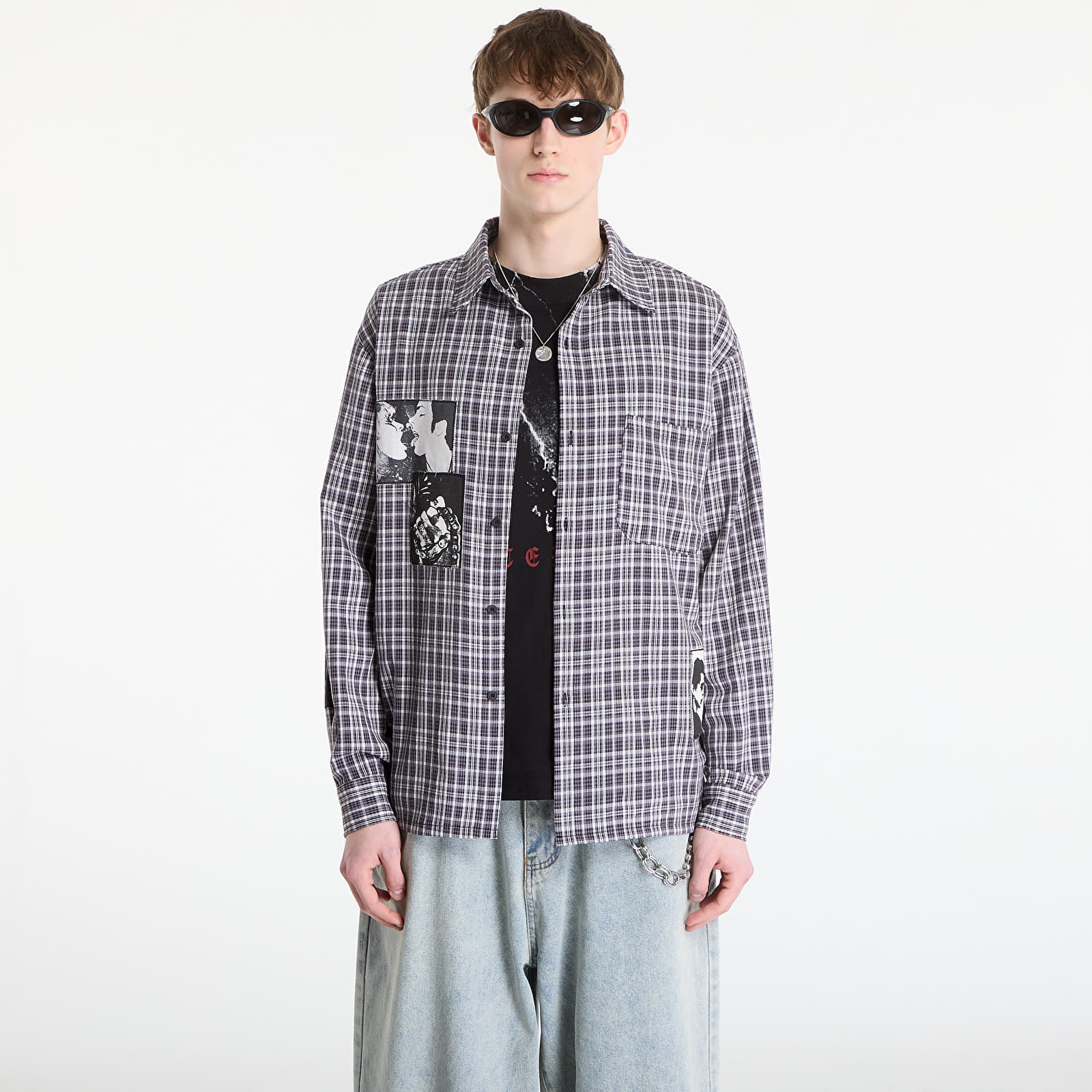 Риза Wasted Paris M Taunt Shirt Black Tartan M