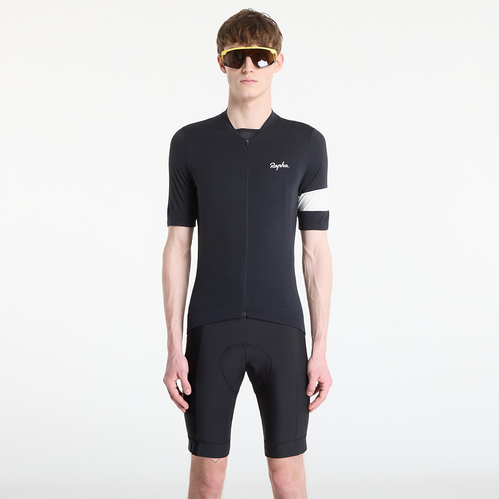 Мужской трикотаж Rapha Men's Core Lightweight Jersey Black/ White
