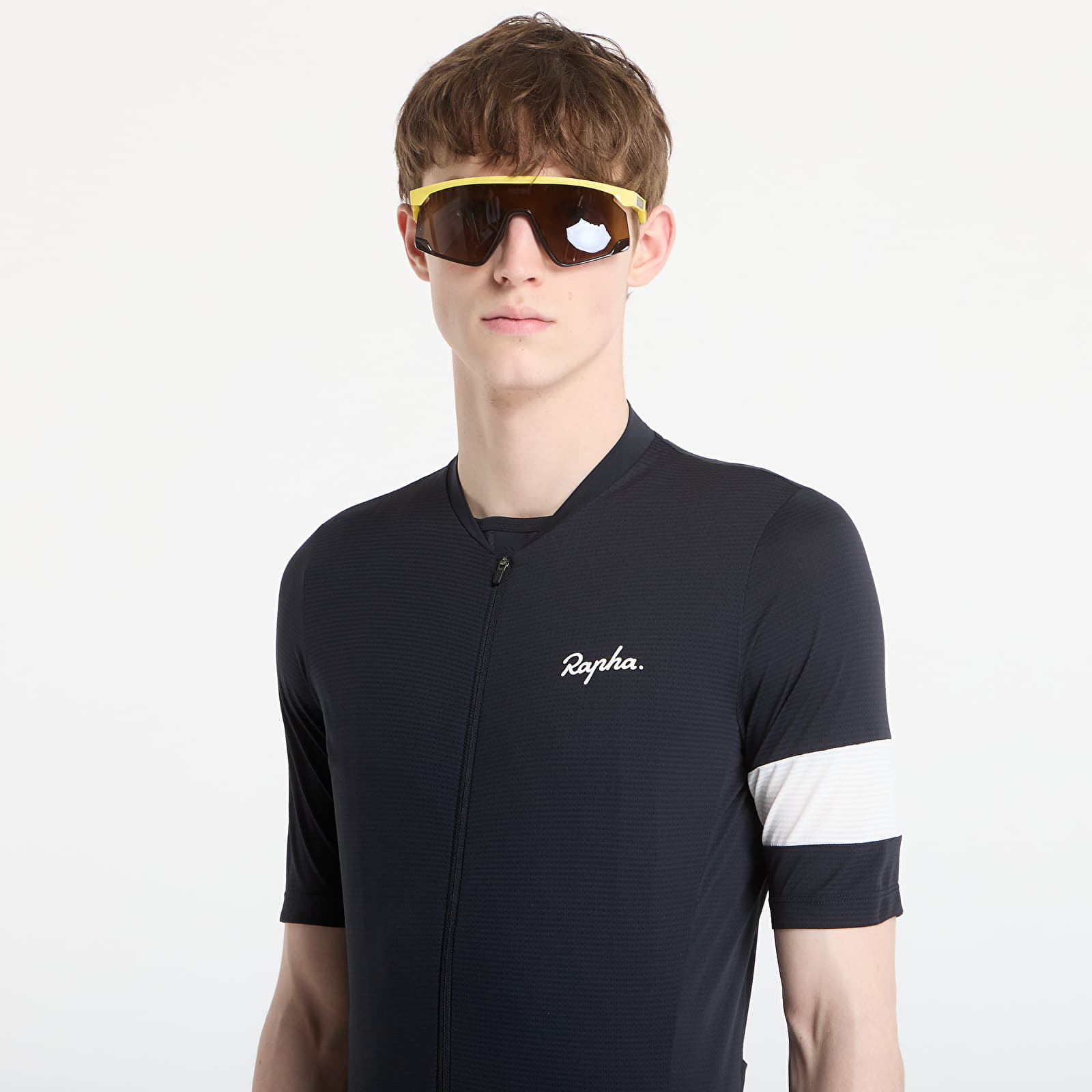 Мужской трикотаж Rapha Men's Core Lightweight Jersey Black/ White