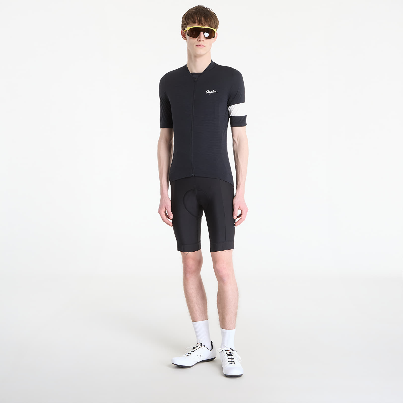 Мужской трикотаж Rapha Men's Core Lightweight Jersey Black/ White