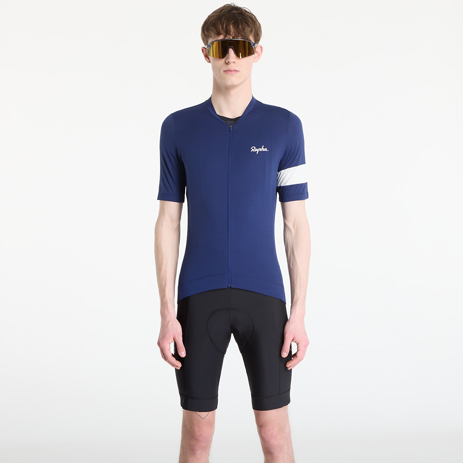 Джърси Rapha Men's Core Lightweight Jersey Navy/ White XL