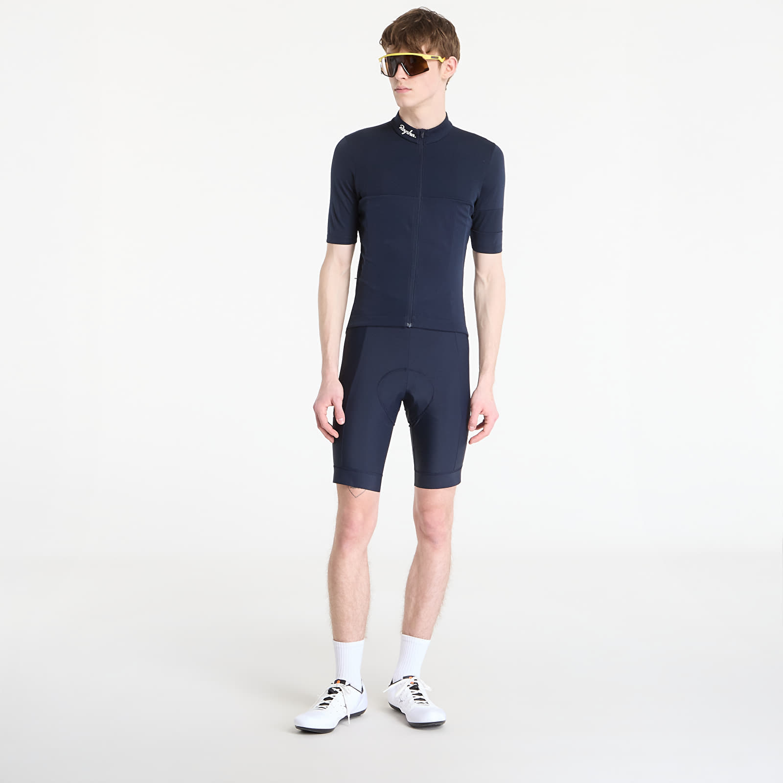 Trikots Rapha Men's Brevet Element Jersey Dark Navy/ White