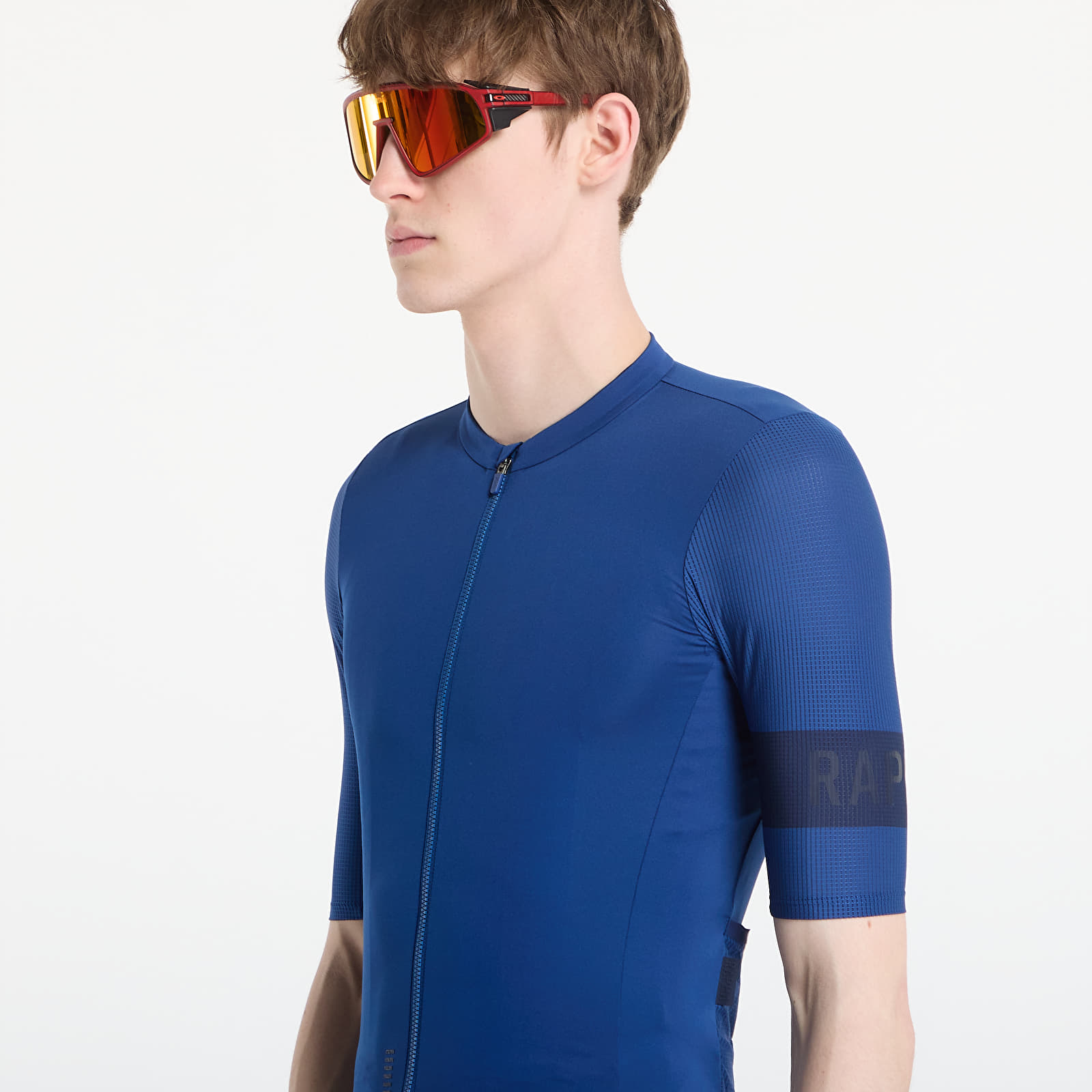 Trikots Rapha Men's Pro Team Jersey Fossil Blue/ Marine Blue