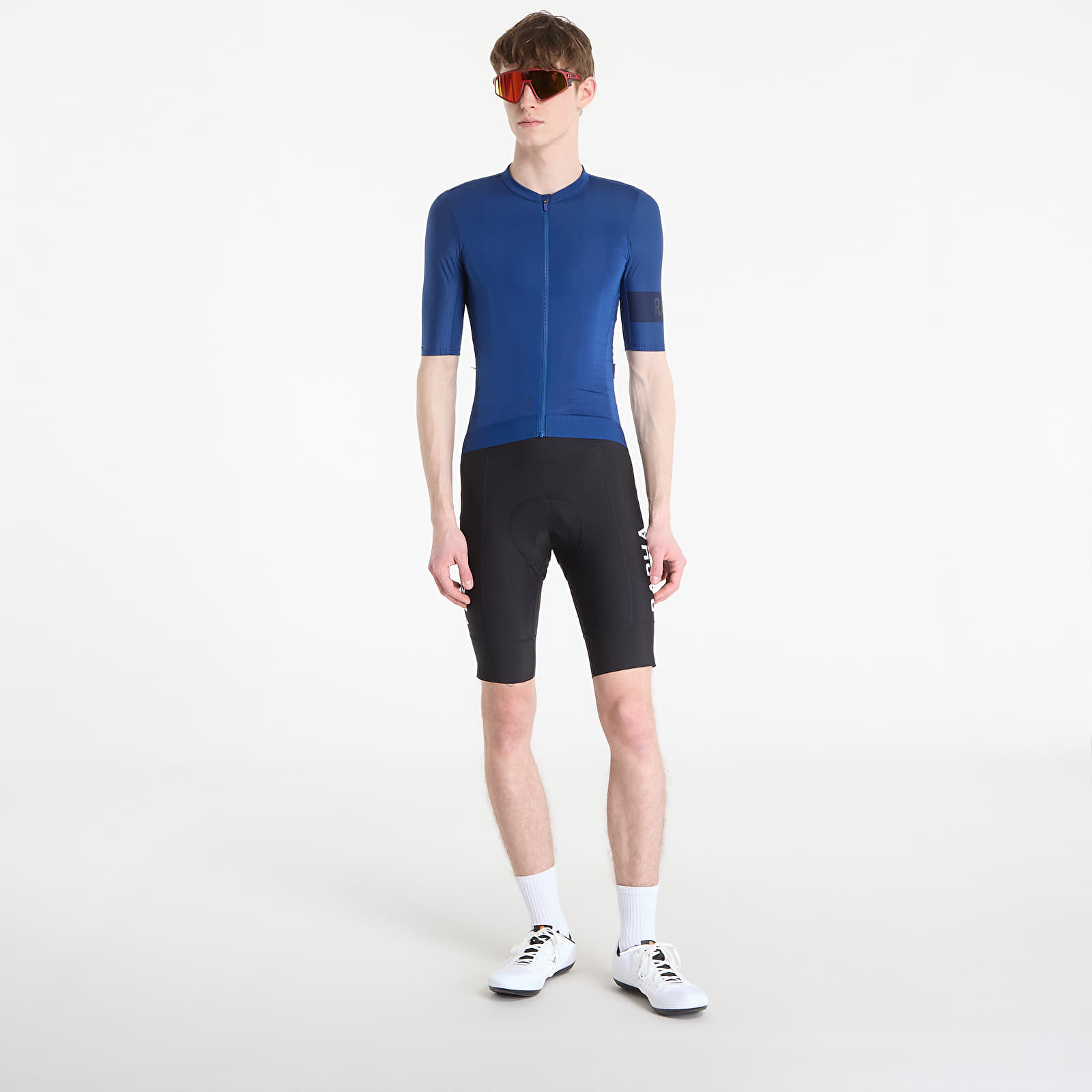 Trikots Rapha Men's Pro Team Jersey Fossil Blue/ Marine Blue