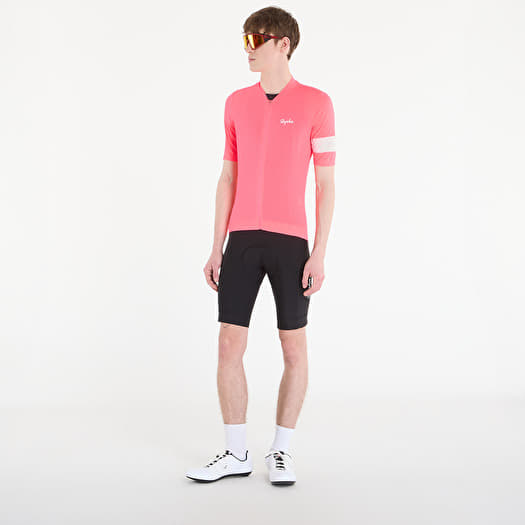 Rapha Men's Core Lightweight Jersey High-Vis Pink/ White | Footshop