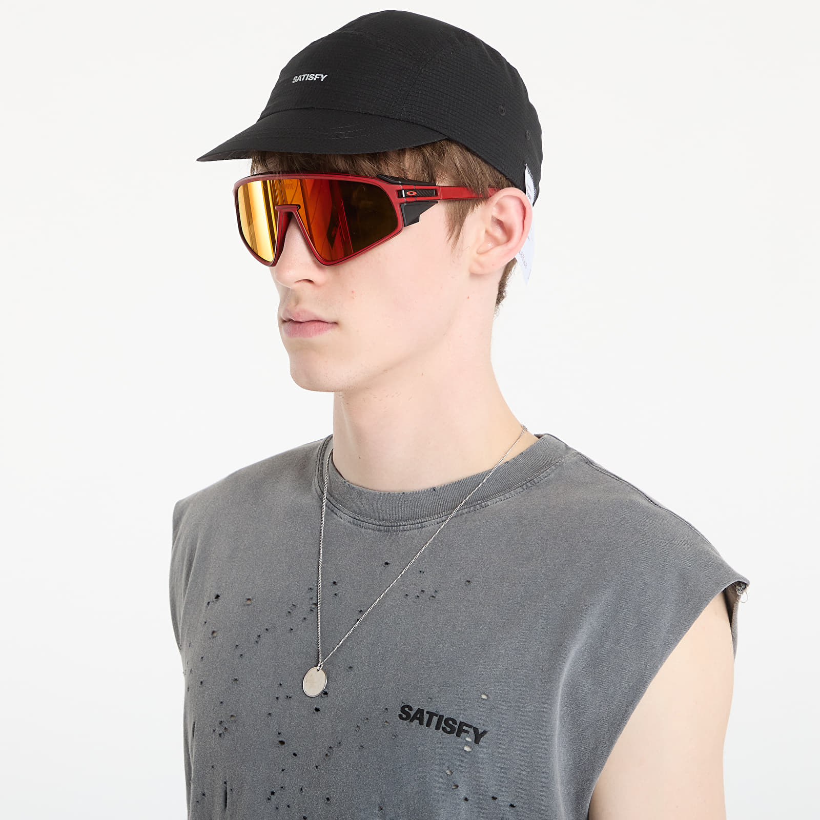 Caps for menn Satisfy Rippy Air Trail Cap Black