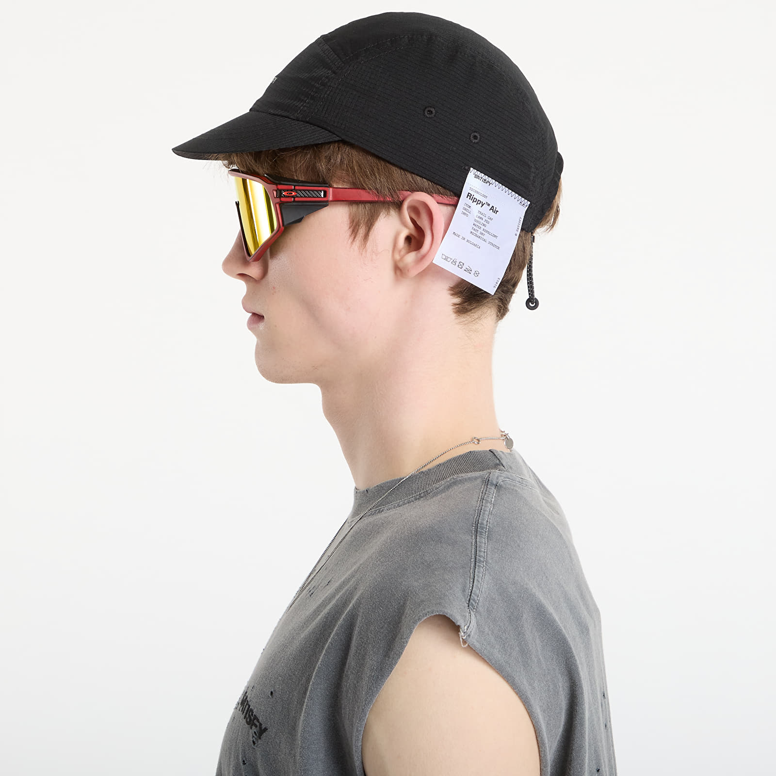 Caps for menn Satisfy Rippy Air Trail Cap Black