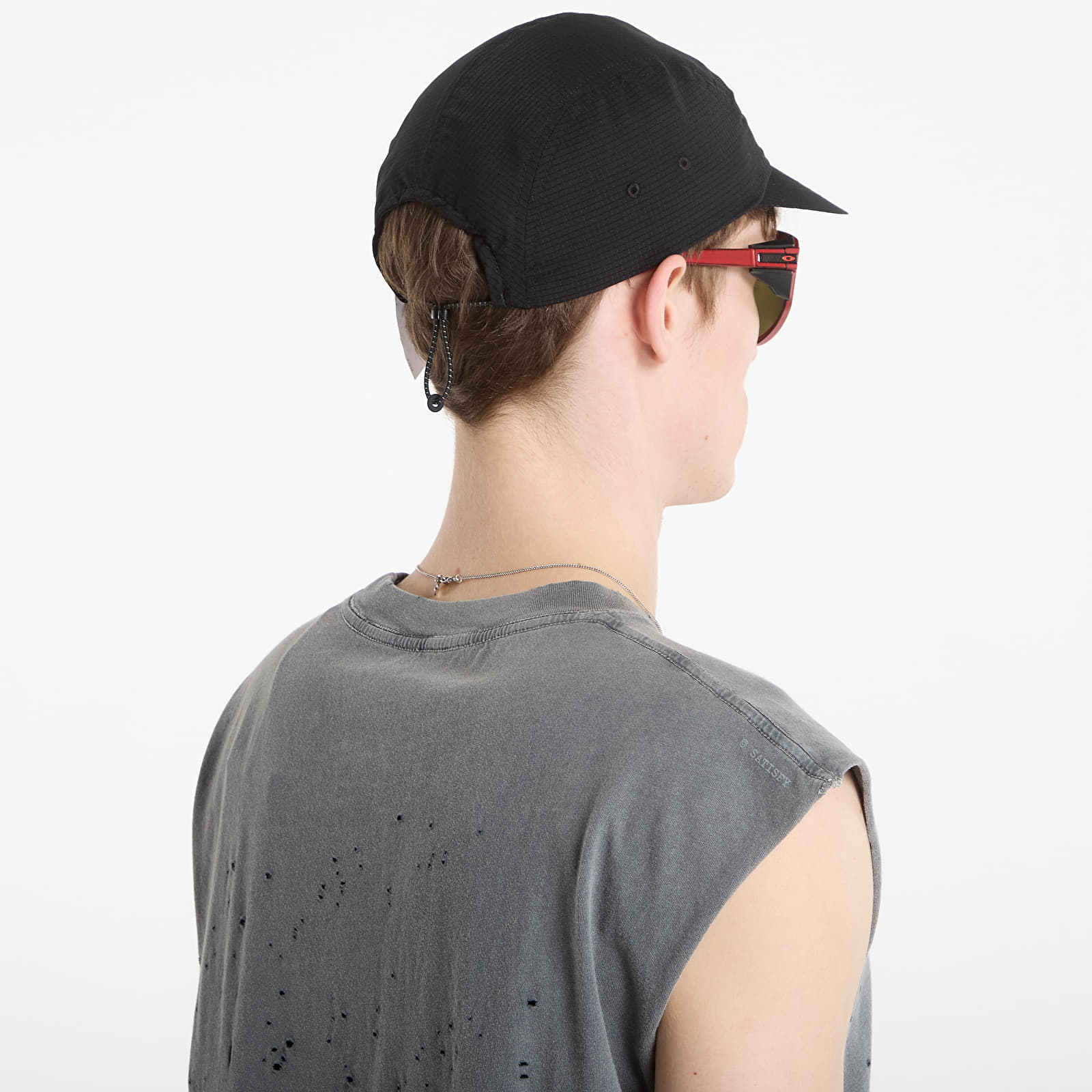 Caps for menn Satisfy Rippy Air Trail Cap Black