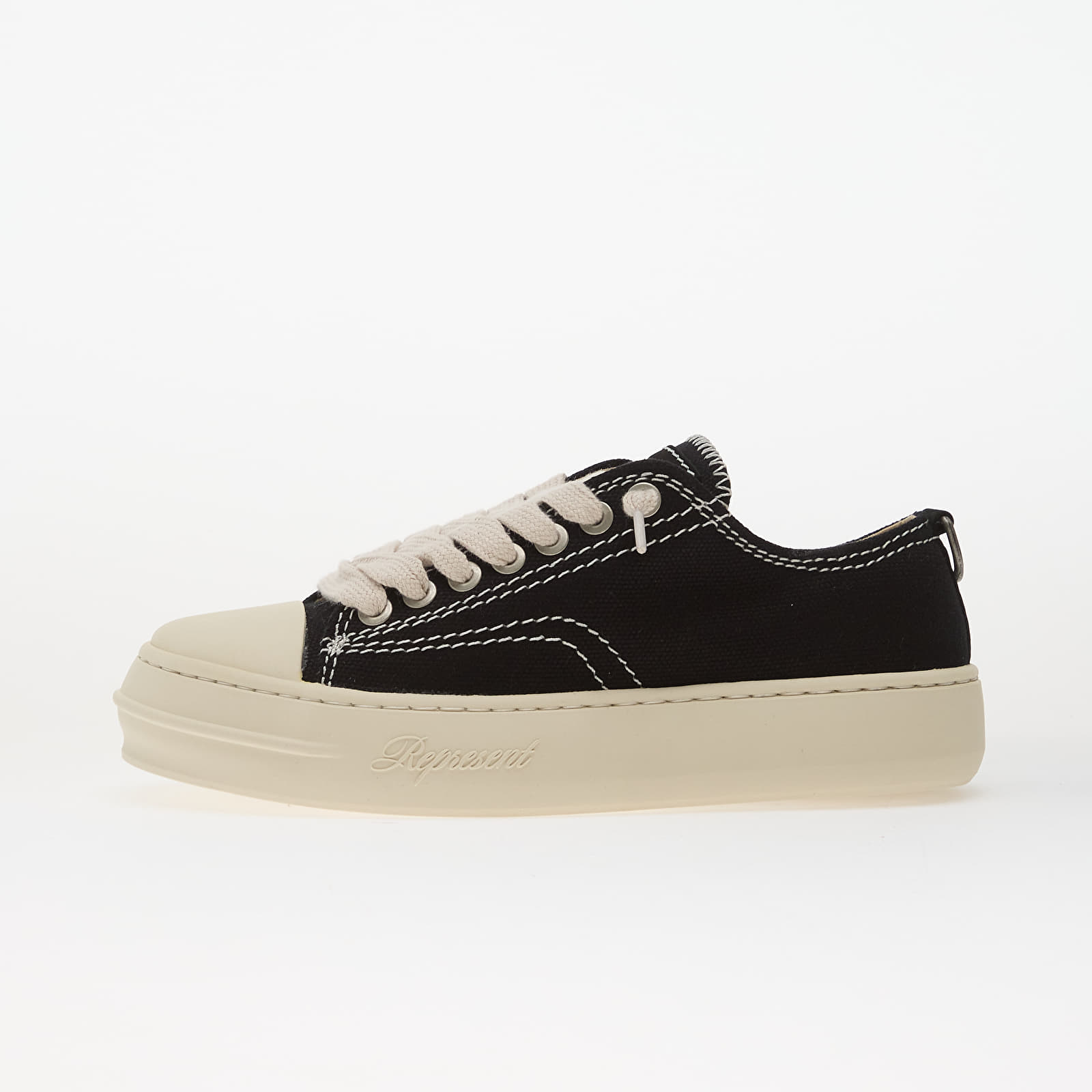 Herenschoenen REPRESENT Rep-Cap Jet Black