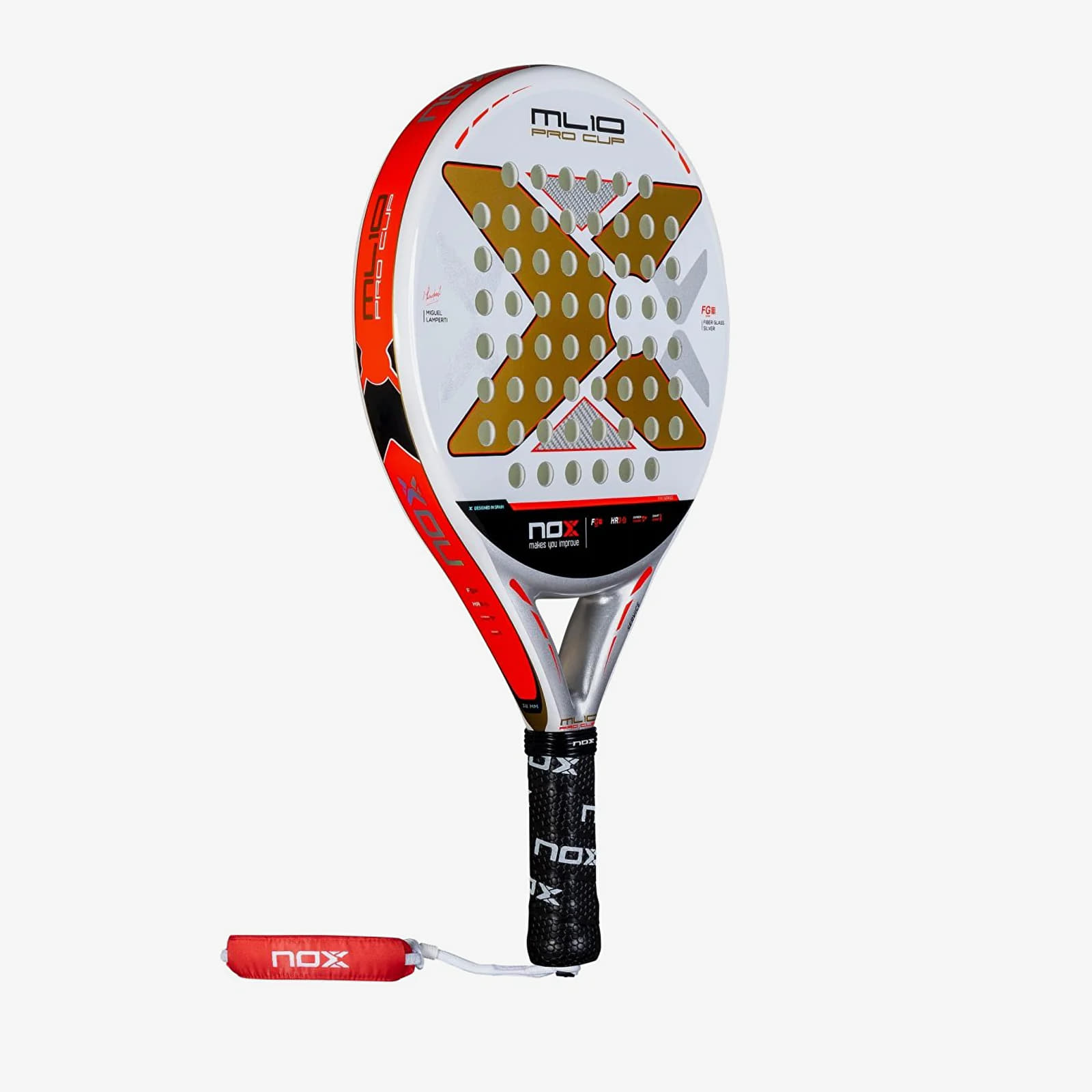 Annet tilbehør NOX Racket Ml10 Pro Cup Coorp By Miguel Lamperti White