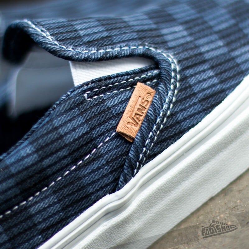 Zapatillas Hombre Vans Classic Slip-On California (Washed Herringbone) Blue/Check