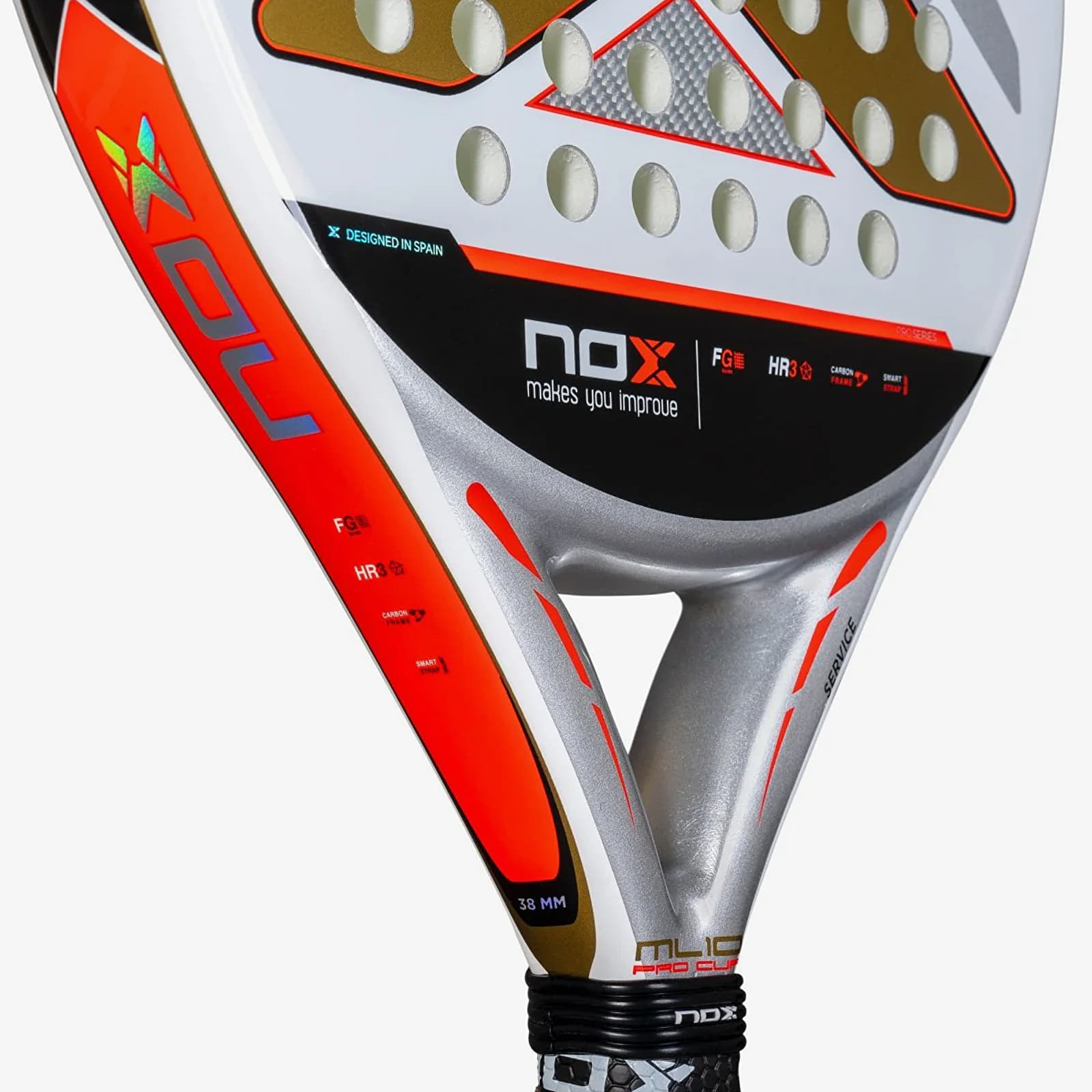 Annet tilbehør NOX Racket Ml10 Pro Cup Coorp By Miguel Lamperti White