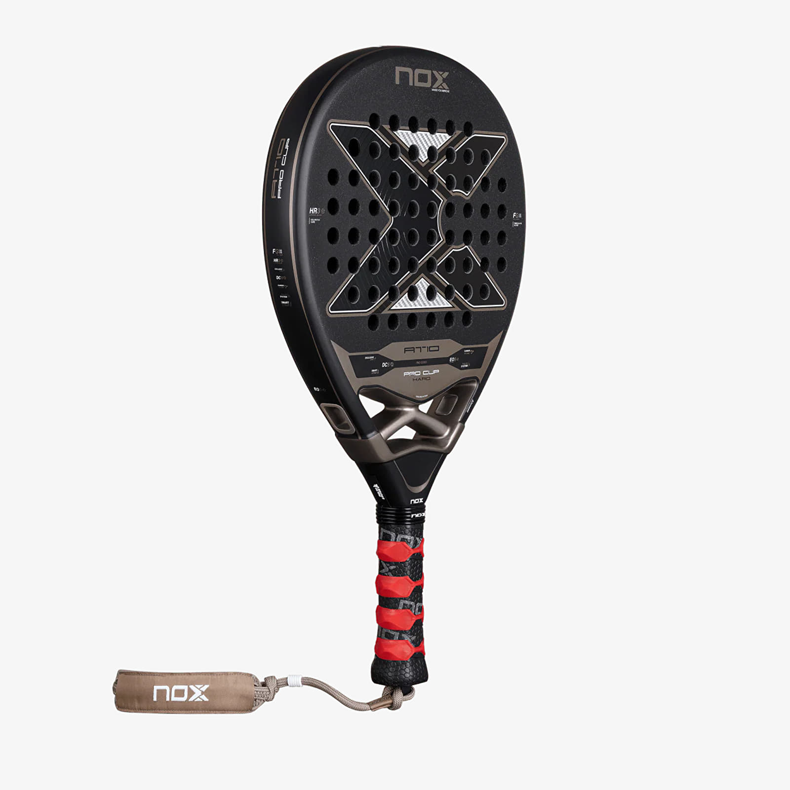 Annet tilbehør NOX At10 Pro Cup Hard By Agustin Tapia Racket Black
