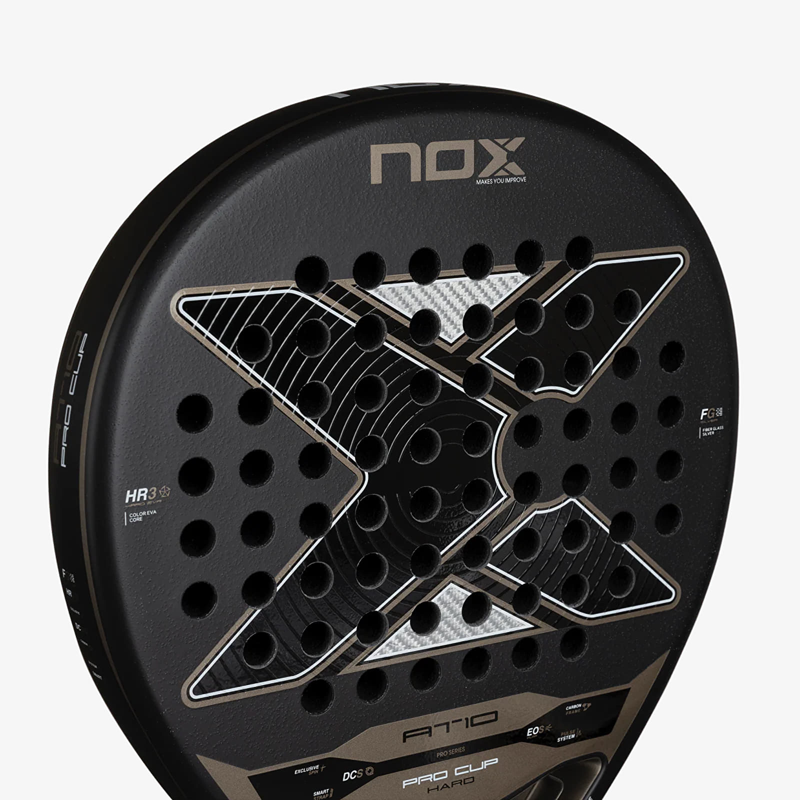 Annet tilbehør NOX At10 Pro Cup Hard By Agustin Tapia Racket Black