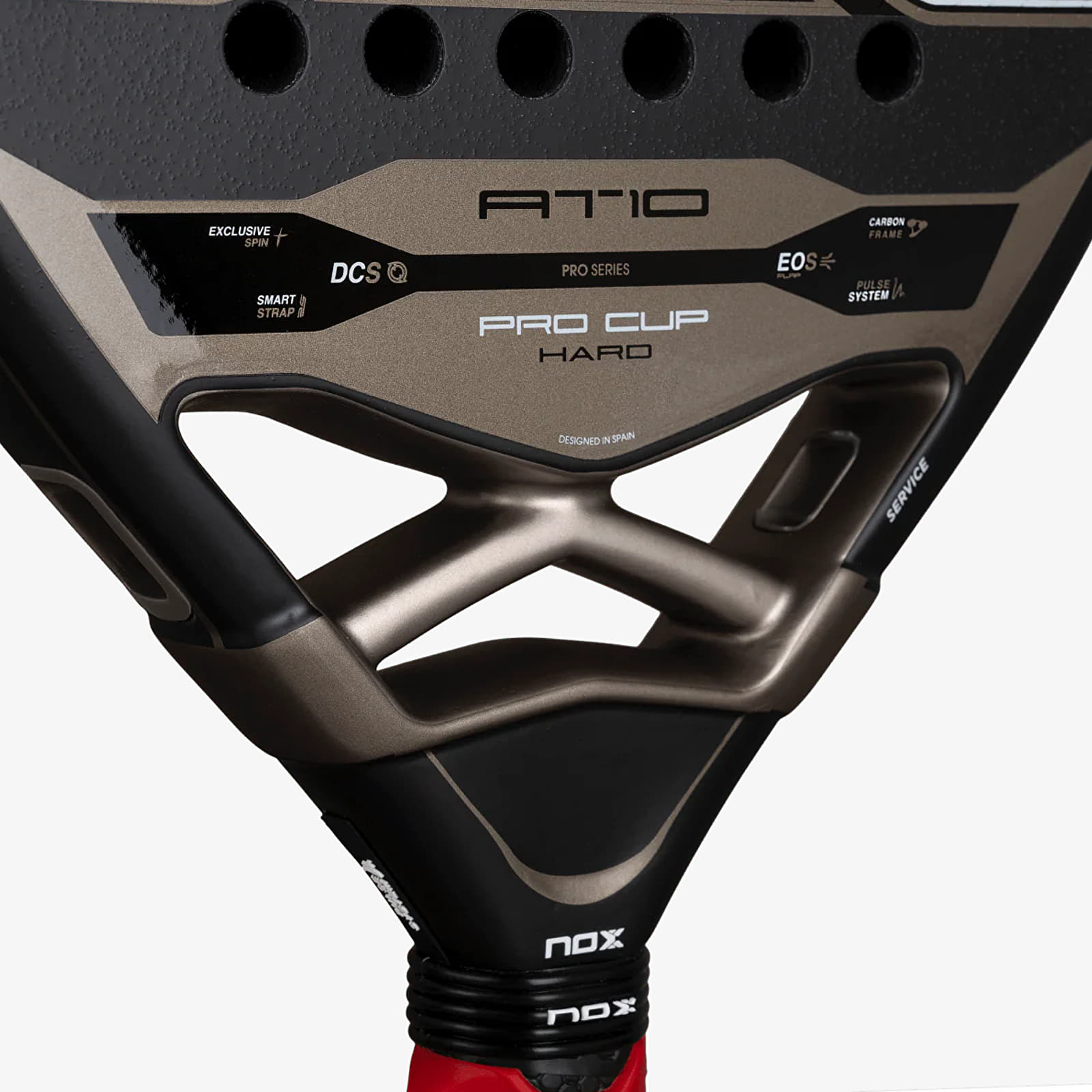 Annet tilbehør NOX At10 Pro Cup Hard By Agustin Tapia Racket Black