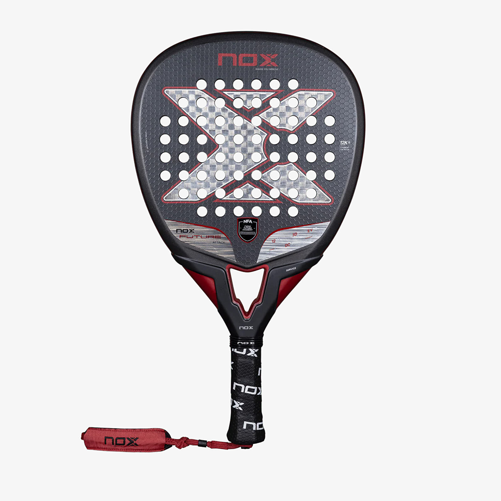 Άλλα αξεσουάρ NOX Future Attack 12K Alum Racket Black
