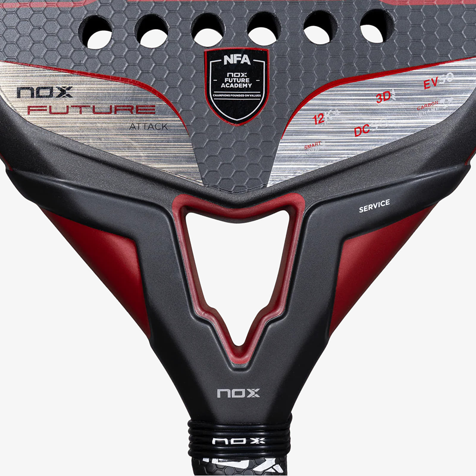 Άλλα αξεσουάρ NOX Future Attack 12K Alum Racket Black