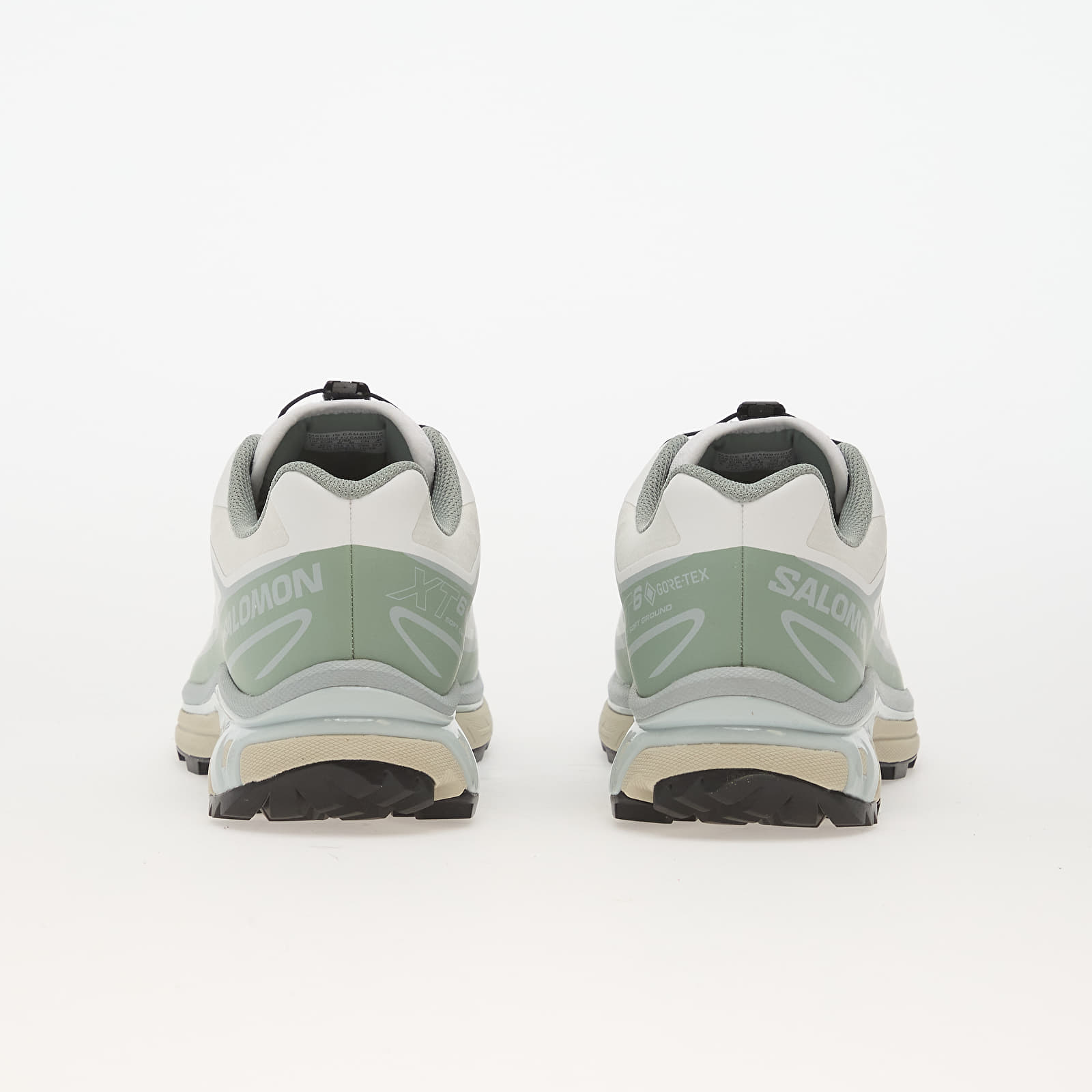 Zapatillas Hombre Salomon XT-6 GTX White/ Green Milieu/ Ice Fl