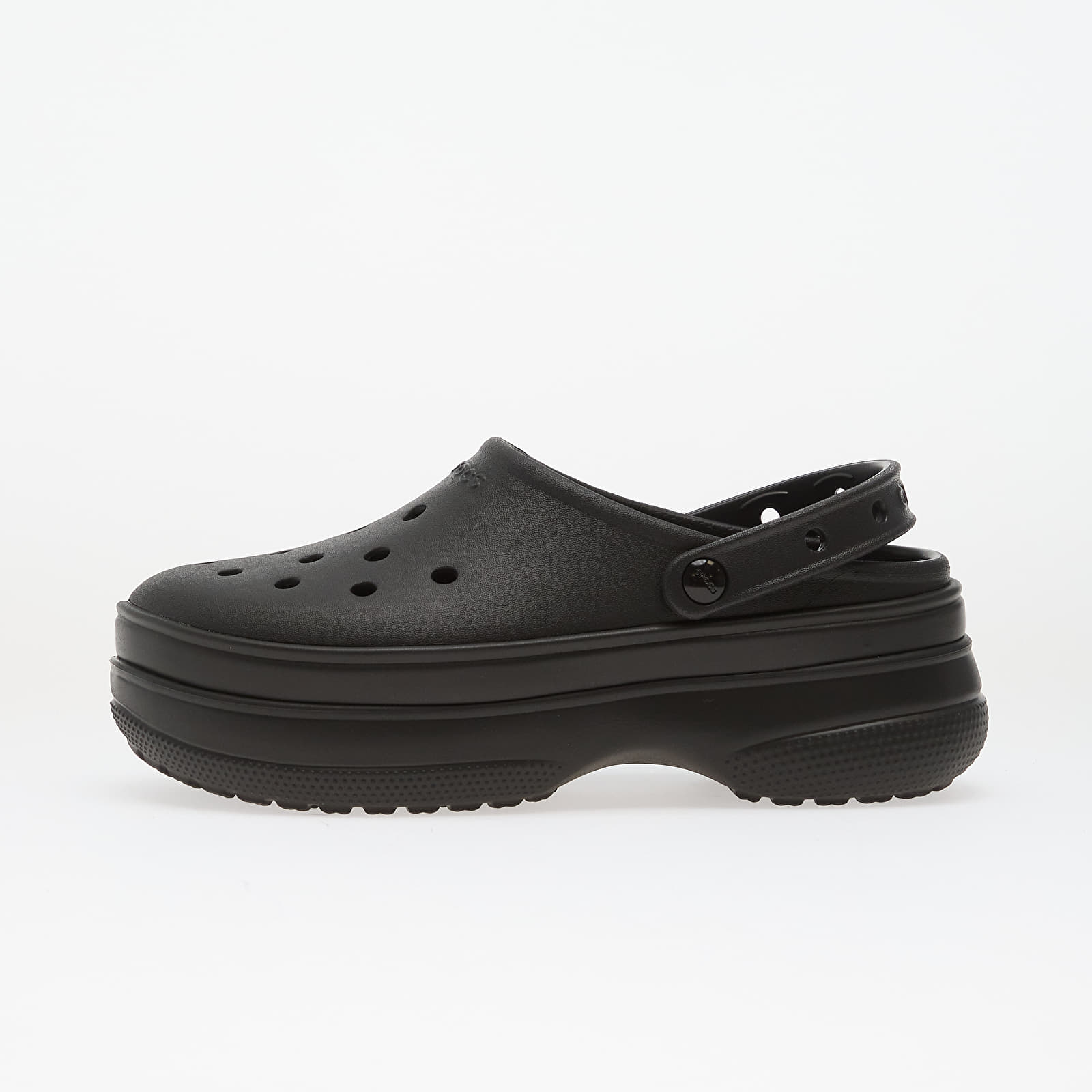 Zapatillas Hombre Crocs Classic Stacked Clog Black/Black