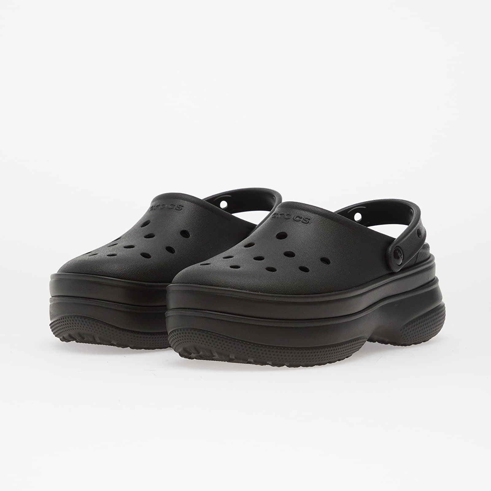 Zapatillas Hombre Crocs Classic Stacked Clog Black/Black