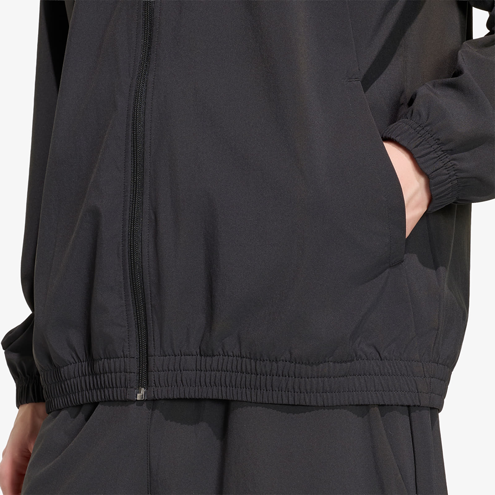 Hettegensere og sweatshirts adidas Tech Trefoil Essentials Hooded Full Zip Track Top Black