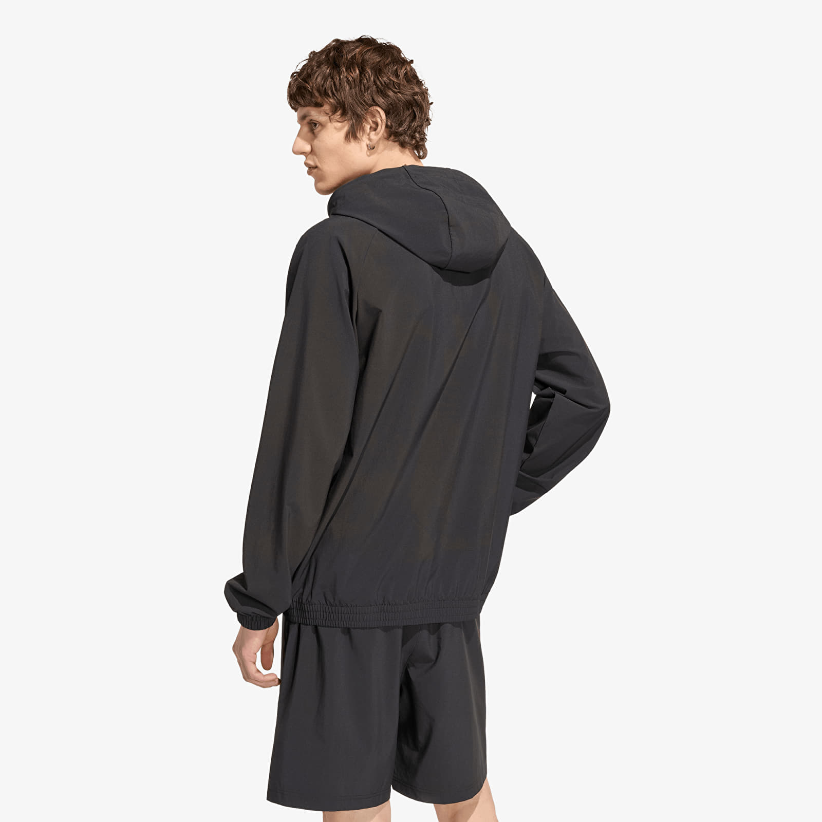 Hettegensere og sweatshirts adidas Tech Trefoil Essentials Hooded Full Zip Track Top Black